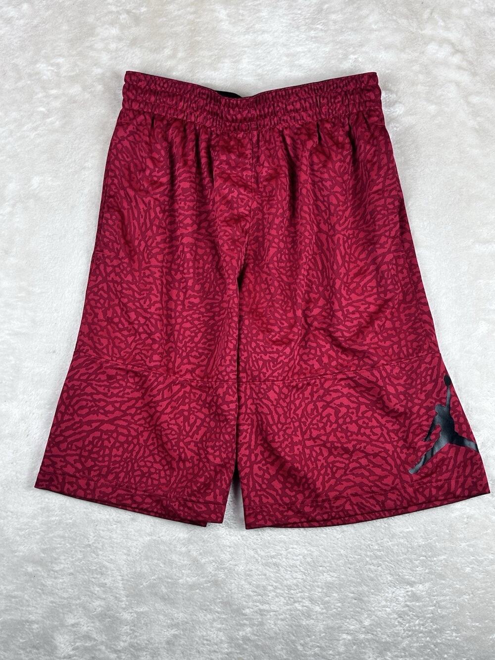 Nike Air Jordan Dri-FIT Basketball Shorts Mens Medium Red Athletic Jumpman